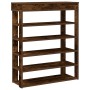 Mueble zapatero madera de ingeniería roble ahumado 80x30x98 cm by , Shoe racks and shoe organizers - Ref: Foro24-859936, Pric...