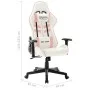 Weißer und rosafarbener Gaming-Stuhl aus Kunstleder von vidaXL, Gaming-Stühle - Ref: Foro24-20534, Preis: 172,05 €, Rabatt: %