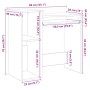 Escritorio con estantes madera contrachapada 84x40x78 cm von , Schreibtische - Ref: Foro24-860445, Preis: 75,42 €, Rabatt: %