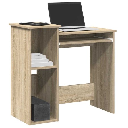 Escritorio con estantes contrachapada color roble 84x40x78 cm by , Desks - Ref: Foro24-860447, Price: 77,92 €, Discount: %