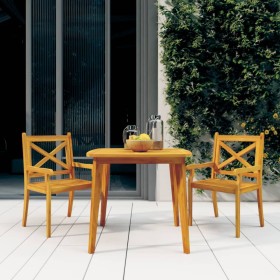 Juego de comedor de jardín 3 piezas madera maciza de acacia de vidaXL, Conjuntos de jardín - Ref: Foro24-3057999, Precio: 256...