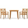 Garten-Essgruppe 3-teilig aus massivem Akazienholz von vidaXL, Gartensets - Ref: Foro24-3057999, Preis: 256,98 €, Rabatt: %