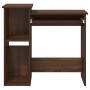 Escritorio con estantes contrachapada marrón roble 84x40x78 cm von , Schreibtische - Ref: Foro24-860451, Preis: 69,84 €, Raba...