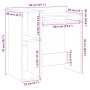 Escritorio con estantes contrachapada marrón roble 84x40x78 cm von , Schreibtische - Ref: Foro24-860451, Preis: 69,84 €, Raba...