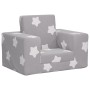 Sofá cama infantil felpa suave gris claro con estrellas by , Baby and Toddler Furniture - Ref: Foro24-4104784, Price: 37,36 €...