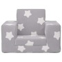 Sofá cama infantil felpa suave gris claro con estrellas by , Baby and Toddler Furniture - Ref: Foro24-4104784, Price: 37,36 €...