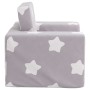 Sofá cama infantil felpa suave gris claro con estrellas by , Baby and Toddler Furniture - Ref: Foro24-4104784, Price: 37,36 €...