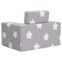 Sofá cama infantil felpa suave gris claro con estrellas by , Baby and Toddler Furniture - Ref: Foro24-4104784, Price: 37,36 €...