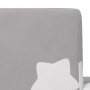 Sofá cama infantil felpa suave gris claro con estrellas