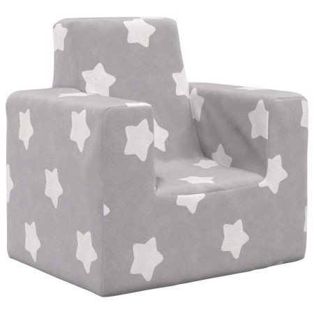 Sofá para niños felpa suave gris claro con estrellas by , Baby and Toddler Furniture - Ref: Foro24-4104790, Price: 36,24 €, D...