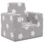 Sofá para niños felpa suave gris claro con estrellas by , Baby and Toddler Furniture - Ref: Foro24-4104790, Price: 36,24 €, D...