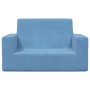 Sofá para niños de 2 plazas de felpa suave azul by , Baby and Toddler Furniture - Ref: Foro24-4104800, Price: 47,35 €, Discou...