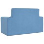 Sofá para niños de 2 plazas de felpa suave azul by , Baby and Toddler Furniture - Ref: Foro24-4104800, Price: 47,35 €, Discou...