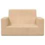 Sofá para niños de 2 plazas de felpa suave color crema von , Baby- und Kleinkindmöbel - Ref: Foro24-4104799, Preis: 47,35 €, ...