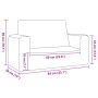 Sofá para niños de 2 plazas de felpa suave color crema von , Baby- und Kleinkindmöbel - Ref: Foro24-4104799, Preis: 47,35 €, ...
