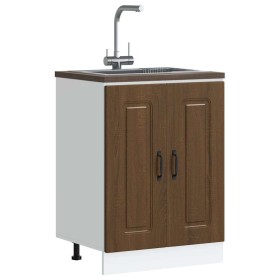 Mueble bajo para fregadero Kalmar roble marrón 60x46x81,5 cm von , Küchenschränke - Ref: Foro24-853444, Preis: 80,67 €, Rabat...
