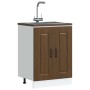 Mueble bajo para fregadero Kalmar roble marrón 60x46x81,5 cm von , Küchenschränke - Ref: Foro24-853444, Preis: 80,67 €, Rabat...
