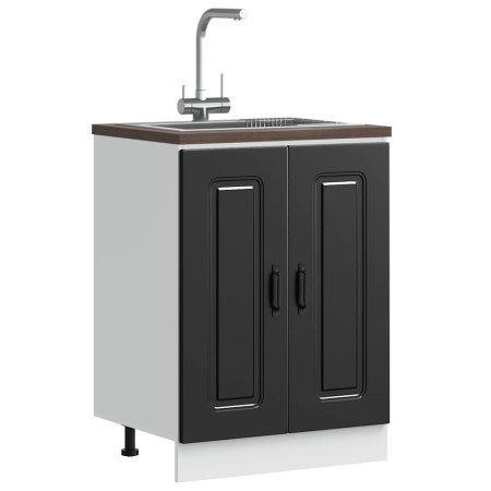 Mueble bajo para fregadero Kalmar negro 60x46x81,5 cm von , Küchenschränke - Ref: Foro24-853438, Preis: 76,29 €, Rabatt: %