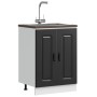 Mueble bajo para fregadero Kalmar negro 60x46x81,5 cm von , Küchenschränke - Ref: Foro24-853438, Preis: 76,29 €, Rabatt: %