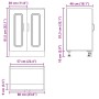 Mueble bajo para fregadero Kalmar roble artesanal 60x46x81,5 cm von , Küchenschränke - Ref: Foro24-853446, Preis: 84,63 €, Ra...