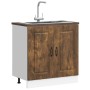 Mueble bajo para fregadero Kalmar roble ahumado 80x46x81,5 cm von , Küchenschränke - Ref: Foro24-853452, Preis: 80,95 €, Raba...