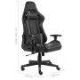 Silla gaming giratoria PVC gris de vidaXL, Sillones para videojuegos - Ref: Foro24-20483, Precio: 188,13 €, Descuento: %