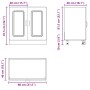 Mueble bajo para fregadero Kalmar roble ahumado 80x46x81,5 cm von , Küchenschränke - Ref: Foro24-853452, Preis: 80,95 €, Raba...