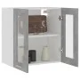 Betongrauer Hängeschrank aus technischem Glas und Holz von vidaXL, Küchenschränke - Ref: Foro24-802525, Preis: 45,56 €, Rabat...