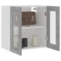 Betongrauer Hängeschrank aus technischem Glas und Holz von vidaXL, Küchenschränke - Ref: Foro24-802525, Preis: 46,79 €, Rabat...