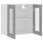 Betongrauer Hängeschrank aus technischem Glas und Holz von vidaXL, Küchenschränke - Ref: Foro24-802525, Preis: 45,56 €, Rabat...