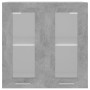 Betongrauer Hängeschrank aus technischem Glas und Holz von vidaXL, Küchenschränke - Ref: Foro24-802525, Preis: 46,79 €, Rabat...