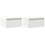 Mesitas de noche de pared con luces LED 2 unidades blanco von , TV-Möbel - Ref: Foro24-860212, Preis: 92,96 €, Rabatt: %