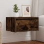 Mesita de noche de pared con luces LED roble ahumado von , TV-Möbel - Ref: Foro24-860219, Preis: 54,32 €, Rabatt: %