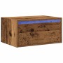 Mesita de noche de pared con luces LED madera antigua von , TV-Möbel - Ref: Foro24-860225, Preis: 54,32 €, Rabatt: %