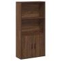 Estantería de madera de ingeniería marrón roble 60x24x120 cm by , Bookcases and shelves - Ref: Foro24-860424, Price: 70,89 €,...