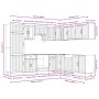 Mueble cocina Lucca roble marrón 14 pzas madera contrachapada von , Küchenschränke - Ref: Foro24-3314988, Preis: 1,00 €, Raba...
