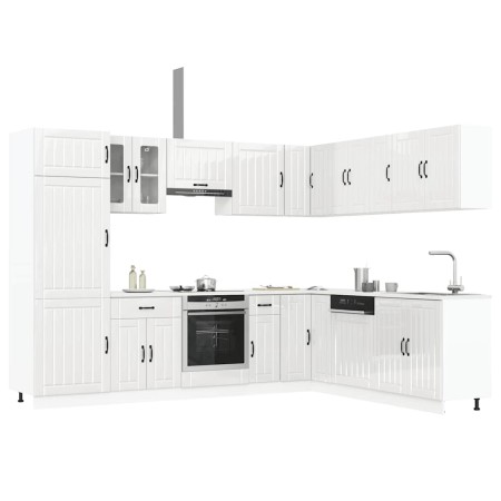 Mueble cocina Lucca blanco brillo 14 pzas madera contrachapada von , Küchenschränke - Ref: Foro24-3314983, Preis: 1,00 €, Rab...
