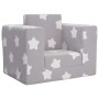 Sofá cama infantil felpa suave gris claro con estrellas von , Baby- und Kleinkindmöbel - Ref: Foro24-4104802, Preis: 37,69 €,...