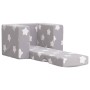 Sofá cama infantil felpa suave gris claro con estrellas von , Baby- und Kleinkindmöbel - Ref: Foro24-4104802, Preis: 37,69 €,...
