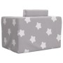 Sofá cama infantil felpa suave gris claro con estrellas von , Baby- und Kleinkindmöbel - Ref: Foro24-4104802, Preis: 37,69 €,...
