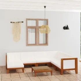Gartenmöbel- und Kissenset 8-teilig aus massivem Akazienholz von vidaXL, Gartensets - Ref: Foro24-3058124, Preis: 873,17 €, R...