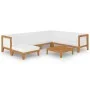 Garden furniture and cushions set 8 pieces solid acacia wood by vidaXL, Garden sets - Ref: Foro24-3058124, Price: 872,83 €, D...