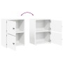 Estantería de madera de ingeniería blanca 40x24x52 cm von , Bücherregale und Regale - Ref: Foro24-860355, Preis: 42,16 €, Rab...