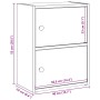 Estantería de madera de ingeniería gris sonoma 40x24x52 cm von , Bücherregale und Regale - Ref: Foro24-860360, Preis: 41,01 €...
