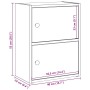 Estantería madera de ingeniería color envejecido 40x24x52 cm by , Bookcases and shelves - Ref: Foro24-860362, Price: 40,35 €,...