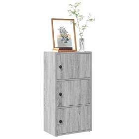 Estantería madera de ingeniería gris sonoma 40x24x77 cm by , Bookcases and shelves - Ref: Foro24-860369, Price: 52,16 €, Disc...