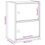 Estantería de madera de ingeniería roble sonoma 40x24x52 cm de , Librerías y estanterías - Ref: Foro24-860357, Precio: 42,57 €