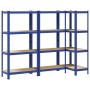 Estanterías de 4 baldas 3 uds madera contrachapada y acero azul von , Industrieregale - Ref: Foro24-3307580, Preis: 106,23 €,...
