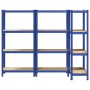 Estanterías de 4 baldas 3 uds madera contrachapada y acero azul von , Industrieregale - Ref: Foro24-3307580, Preis: 106,23 €,...