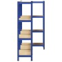 Estanterías de 4 baldas 3 uds madera contrachapada y acero azul von , Industrieregale - Ref: Foro24-3307580, Preis: 106,23 €,...